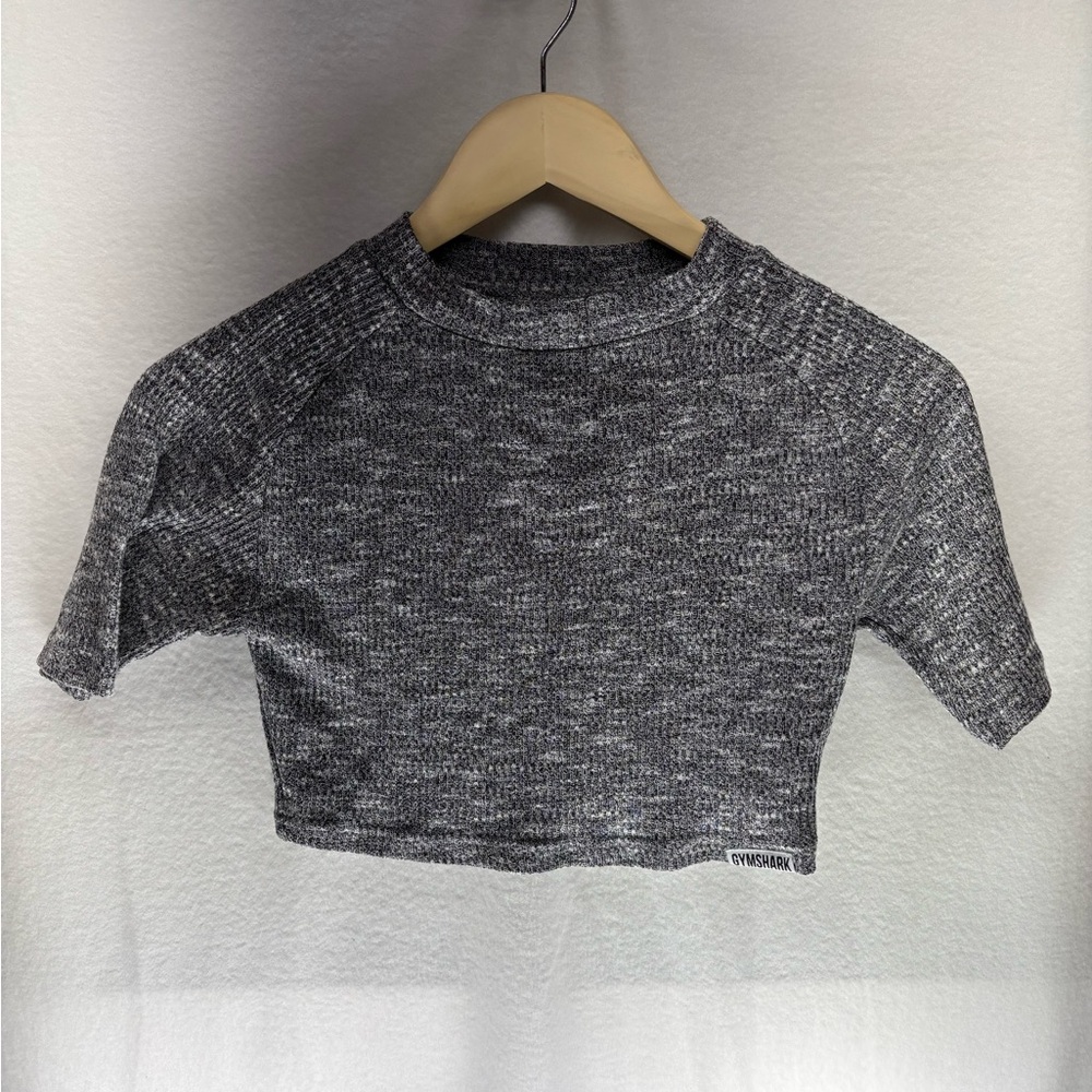 Gymshark Charcoal Knit Crop Top